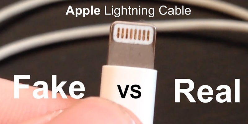 Original-and-counterfeit-iPhone-cable